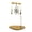 B, variant on Rotating Metal Candle Carousel Stand Golden Spin‑Around Candle Topper With Hanging Ornaments Decorative Tabletop Candle Holder For Mantel Shelf Wedding Party Home Dining Table Centerpiece Display