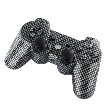 Hydro Carbon Fibre Shell Mod Kit Matching Buttons Set for PS3 Controller