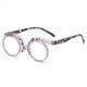 thumbnail image 2 of Gafas de maquillaje con montura multicolor y apertura hacia arriba y hacia abajo para personas mayores, gafas de maquillaje con apertura hacia arriba y hacia abajo de una sola pieza, 2 of 5