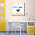 thumbnail image 6 of Ready2HangArt  'I Love you a Latke II' Hanukkah Canvas Wall Art Grey 16" W x 16" H, 6 of 6