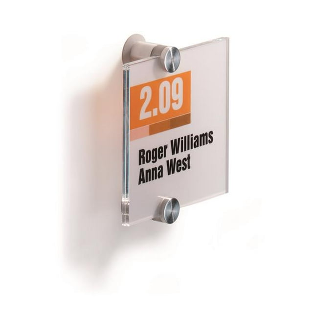 Crystal Standoff Interior Wall Sign