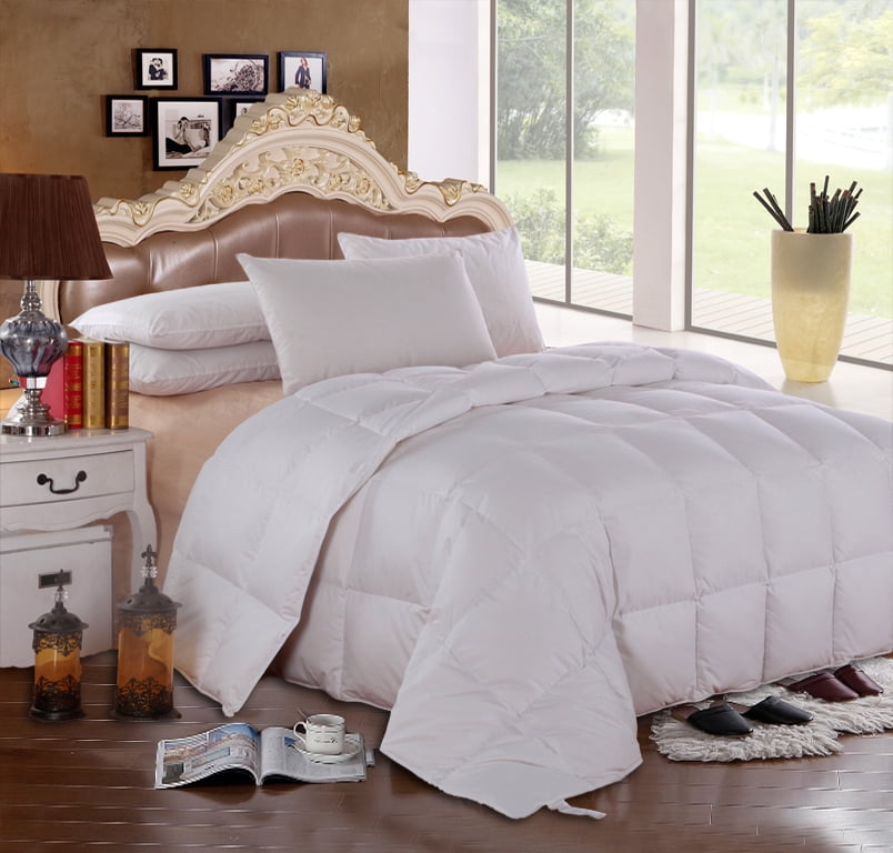 Royal Hotel White Goose Down Solid Comforter Oversize All ...