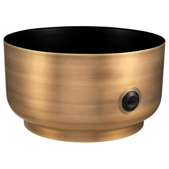 KioJJp Decorative Footed Water Hose Holder Pot | Holds 100ft Hose | Ground Garden Box | Steel | Powdered Coated | Metal Hider | Outdoor or Indoor Use (Antique Bronze)