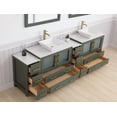 thumbnail image 5 of Vanity Art 96" Double Sink Freestanding Bathroom Vanity Set with Engineered Marble Top and Mirror, 5 of 9