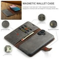thumbnail image 3 of for iPhone 17 Case Detachable 2 in 1 Wallet Case with RFID Blocking Card Holder, 2 in 1 Removable PU Leather Flip Folio Kickstand Magnetic Clasp Shockproof Phone Cover,Gray, 3 of 8