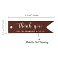 thumbnail image 5 of Inkdotpot Pack Of 50 Real Silver Foil Paper Tags Thank You For Celebrating With Us Bridal Shower Favor Hang Tags, 5 of 6