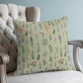 thumbnail image 4 of Pillow Covers 18x18 Set of 2, Sage Green Wildflowers Throw Pillow Covers Decorative Couch Cushion Cover, Farmhouse Herbs Floral Summer Microfiber Soft Square Pillowcases for Bedroom Living Room Sofa, 4 of 9