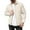 Khaki, variant on dGslk Men Casual Lightweight Zip Up Jacket Long Sleeve Stand Collar Outerwear with Chest Pocket for Daily Wear Black L