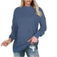 thumbnail image 2 of Pntutb Moda Mujer Otoño Invierno Sólido Cuello Redondo Jersey Manga Larga Tops Pntutb Pntutb-3563, 2 of 9