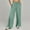 Green, variant on BUIGTTKLOP Womens Wide Leg Pants Smocked High Waisted Loung Pants Loose Fitted Trousers with Pockets