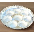 thumbnail image 3 of german silver flower plate with flower bowl set for pooja/ snacks/ fruits/ gift item, 3 of 3