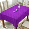 thumbnail image 4 of Coolnut Mardi Gras Purple Tablecloth Rectangle Colorful Table Cloth Large Square Table Cover for Dining Kitchen Party 60"x90" Decor Gift, 4 of 7