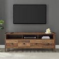 thumbnail image 5 of Walker Edison Industrial Farmhouse TV Stand for TVs up to 80", Barnwood, 5 of 10