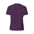 thumbnail image 6 of T Shirt For Men Halloween Print Gym Summer Purple Black Stripe Basic T-Shirts Novelty Tee Shirt For, 6 of 7