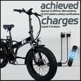 thumbnail image 3 of DSstyles Folding Electric Bike for Adults. 750W Motor 48V 15AH Hidden Battery. 20" Fat Tire Snow with 7-Speed, 3 of 9