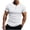 White, variant on snilers Mens Henley Shirts Short Sleeve Crewneck Button Up Ribbed Texture Shirt Casual Summer Slim Fit Workout Tops S-3XL