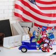thumbnail image 6 of Vintage office decor, Patriotic decor, 10X4 in, Blue Truck Centerpiece, Fourth of July decorations, desk decorations for Women office, Star decorations, Blue decorations, desktop, 6 of 8
