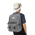 thumbnail image 5 of KAUKKO Mochila elegante para computadora portátil Mochila multipropósito, 18.49L (21 Greypot) KAUKKO KS21-Greypot, 5 of 5