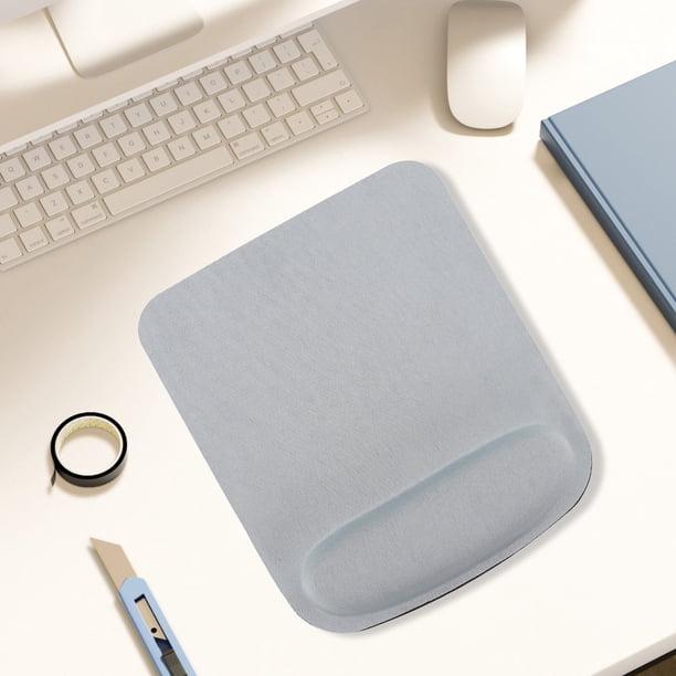 Alfombrilla Ergonómica para Ratón con Reposamuñecas | Base de Goma Antideslizante para Escritorio | Soporte de Gel Cómodo para Escribir y Jugar | 25 X 21 Cm, 5 Colores