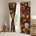 thumbnail image 3 of Groovy Flowers Curtains & Drapes, 70S Retro Floral Curtains 80S 90S Hippie Flower 30%-50% Blackout Curtains , Vintage Boho Psychedelic Mushrooms Window Curtains 42"Wx84"L 2 Panels, 3 of 6
