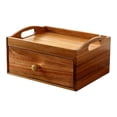 thumbnail image 1 of Organizador de bolsitas de té de madera, cajón de almacenamiento, caja contenedora para accesorios de juegos de té, soporte para bolsitas de té para, 1 of 8