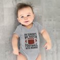 thumbnail image 3 of Gibobby Ropa Para Bebe con estampado de Rugby y letras de manga corta para niños y niñas, mono para recién nacidos, ropa para niños(Gris, 6-9 Meses), 3 of 4