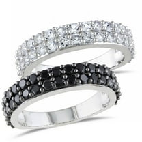 Everly Women's Sapphire and Created Spinel Sterling Silver Ring