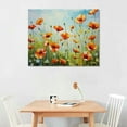 thumbnail image 2 of Nawypu  Vibrant Poppies Wall Art Floral Red and Orange Watercolor Poppy Flower Painting Print Canvas Artwork For Living Room Bathroom Dinning Room Decor (Vibrant Poppies), 2 of 4
