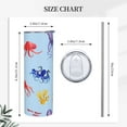 thumbnail image 3 of Stainless Steel Tumbler Watercolor Octopus Coffee Mug Water Bottle 20oz Insulated Travel Straight Cups Hot Beverage Drinks Cup with Spill Proof Lid Straw for Men Women Kids, 3 of 6