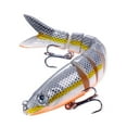 thumbnail image 1 of Wmool Leurres de Pêche 8 Segments Poisson Bar Minnow Swimbait Hameçon Leurre Lot R6, 1 of 8