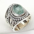 thumbnail image 3 of Natural Aquamarine Ring, 925 Sterling Silver Ring, Blue Gemstone Ring, Unisex Ring, Wide Band Ring, Statement Ring, Designer Ring, Gift Item, 3 of 8