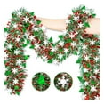 thumbnail image 3 of 2Pcs 6.56Ft Carnival Metallic Tinsel Twist Hanging Garland with Snowflake and Easter Tree for Party Supplies Carnival Home Stairs Indoor Outdoor Décor, 3 of 5