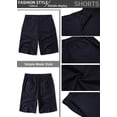 thumbnail image 5 of COOFANDY Men' Casual Linen Shorts 8 Inch Inseam Elastic Waist Lightweight Summer Beach Shorts, 5 of 6