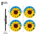 thumbnail image 2 of Battery Operated Analog Wall Clocks Non-Ticking Silent Modern Clock Decorative for Home,Office-Beautiful Sunflower On Yellow And Blue Background(16inch), 2 of 4