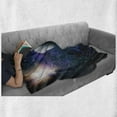 thumbnail image 5 of Universe Soft Flannel Fleece Throw Blanket, Illustration of Celestial Bodies Solar Energy Space Cosmic Scene, Cozy Plush for Indoor and Outdoor Use, 50" x 70", Multicolor, by Ambesonne, 5 of 5
