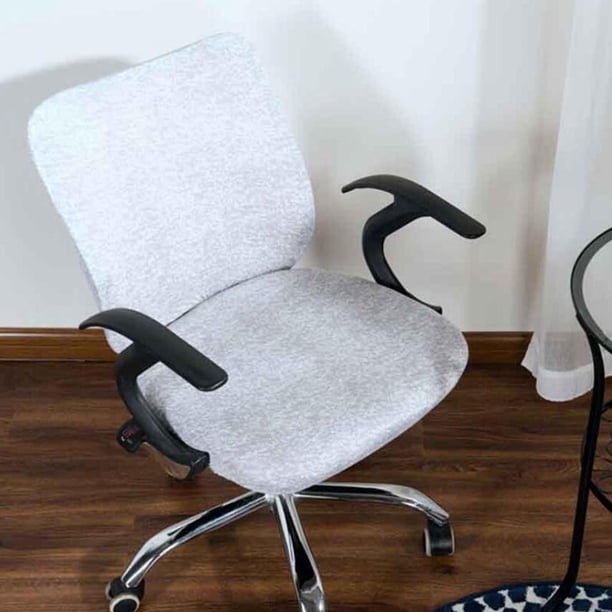 para Sils de Ordenador de , Funda Giratoria para Asiento de Oficina, Respaldo de 14 a 20 Pulgada Asiento de 15 Pulgadas Gris perfecl Funda para silla de ordenador de oficina