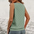 thumbnail image 6 of Timegard Tank Tops for Women Eyelet Lace V Neck Tunic Tops Dressy Casual Comfy Sleeveless Tops Travel, 6 of 9