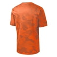 thumbnail image 6 of Mens Moisture Wicking CamoHex Polyester T-Shirt Neon Orange XL, 6 of 8