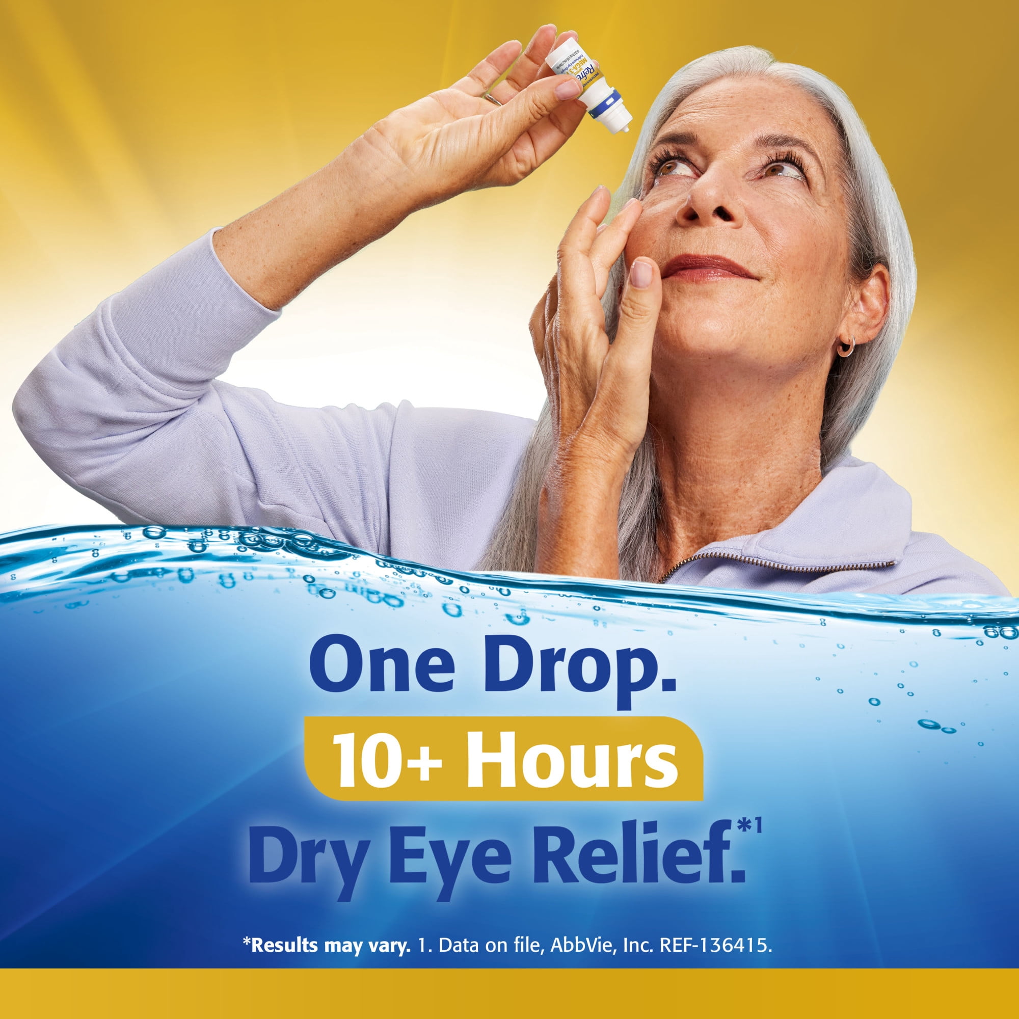(3 pack) REFRESH OPTIVE MEGA-3® PF Lubricant Eye Drops Preservative-Free Artificial Tears, 0.33 fl oz (10mL)