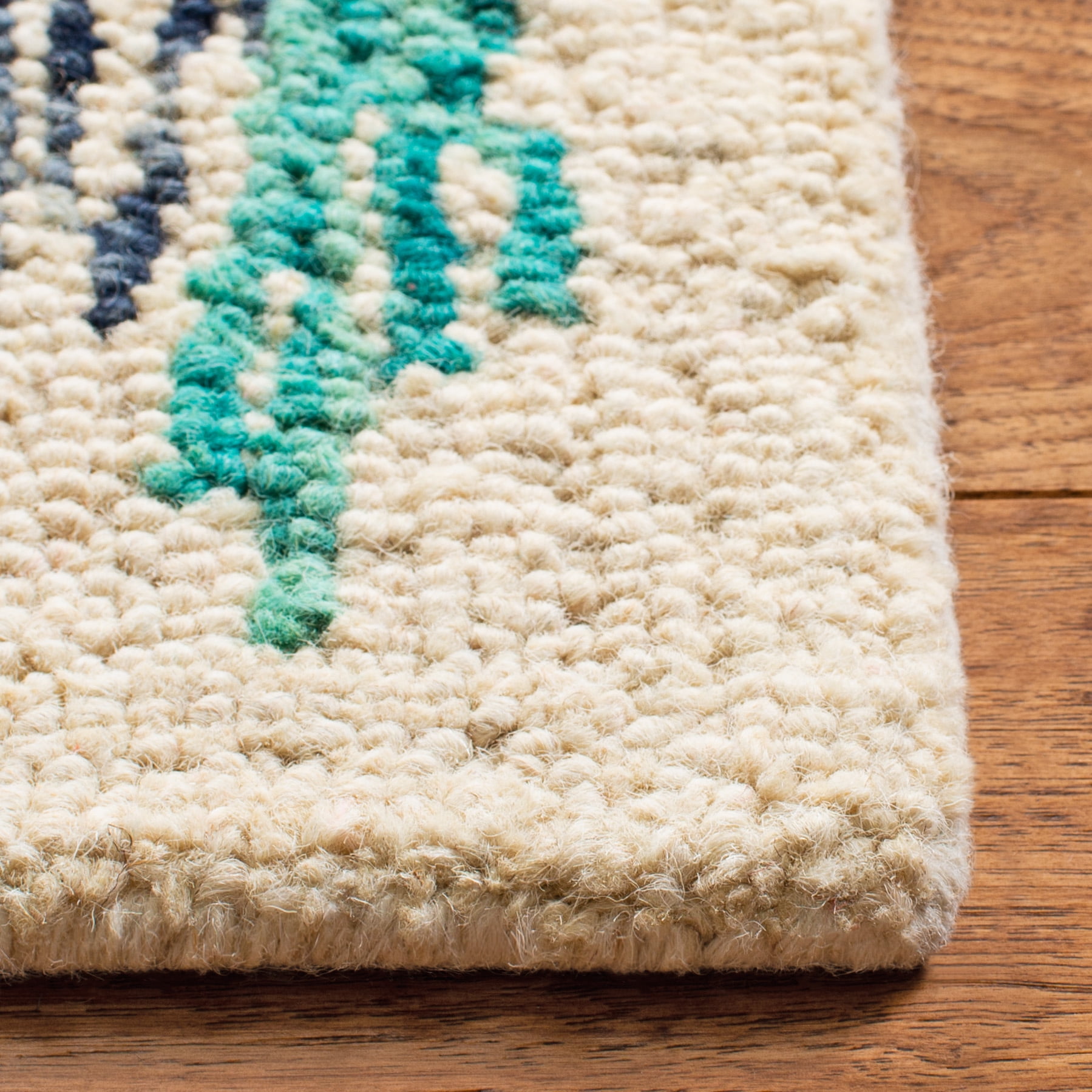 SAFAVIEH Aspen Cynthia Tribal Area Rug, Blue/Rust, 5' x 8'