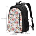 thumbnail image 5 of Daiia Rose Flowers Pattern USB Charging Backpack for Men and Women, Anti-Theft Backpack,Travel Backpack,School Backpack,College Backpack,Laptop Backpack, 5 of 7