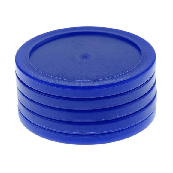 5 Pieces 62mm Air Hockey Replacement Pucks for Full Size Air Hockey Tables RedBlue