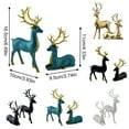 thumbnail image 3 of Noothes 2Pcs Plastic Reindeer Figurines Set for Living Room Tabletop Christmas Decor and Festive Holiday Gift, 3 of 9