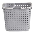 thumbnail image 1 of Cesto para ropa sucia hueco con asas y cesta para calcetines para baño, versátil, de material PP, con ventilación, para juguetes, 41 x 30 x 36 cm Gris claro, 1 of 8