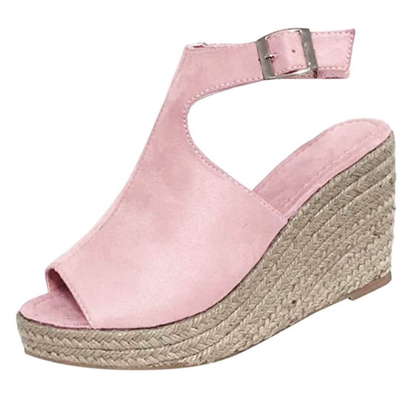 VerPetridure Women's Wedge Platform Slingback Open Toe Summer Comfy High Heel Beach Sandals, Fashion Women Heeled Sandals Shoes
