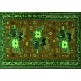 thumbnail image 1 of Ahgly Company Indoor Rectangle Persian Green Traditional Area Rugs, 4' x 6', 1 of 1