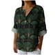 thumbnail image 1 of Vestidos Casuales Para Mujer, Blusas De Mujer De Moda Camisa de lino sintético para mujer, de manga larga, con botones y cuello en V, estilo moderno y holgado., 1 of 5