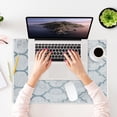 thumbnail image 2 of Sussexhome Large Mouse Pad for Desk - Cotton Mousepad for Desktop, Table, Office Desk Pad - Thin, Light, Portable Laptop Mat for Computer Mice - Machine Washable, Non-Slip, Foldable - 18" x 24", 2 of 8