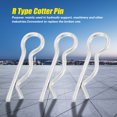 thumbnail image 3 of TOPINCN R Type Goupille à Clavette, Goupille à Clavette, 1,2 * 20mm R Type Goupille à Clavette Clips Pins de Retenue Plaqués Zinc Goupille à Ressort, 3 of 8