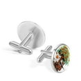 thumbnail image 3 of Coconut Tree Elegant Mens Cufflinks Set for Formal Attire, Made of Stainless Steel, for Any Occasion, 3 of 6